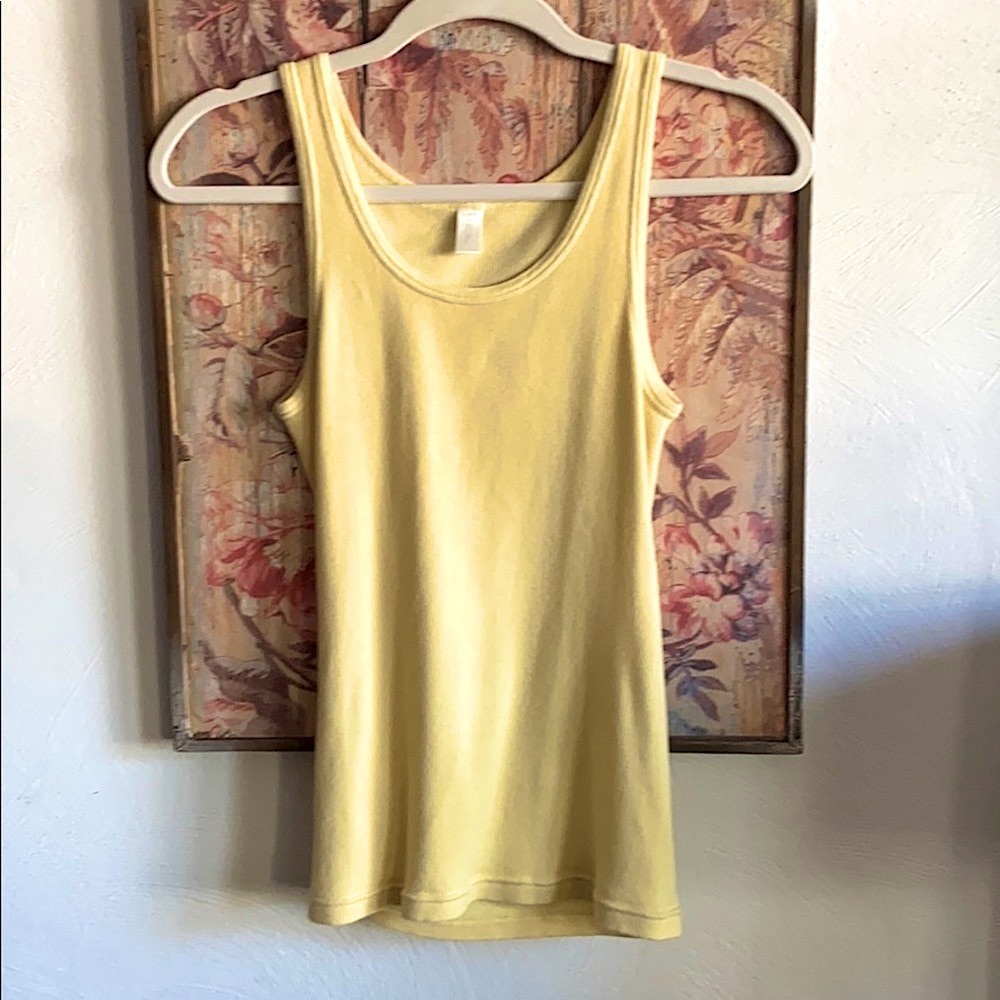J. CREW 💯% COTTON STRETCH RIB TANK TOP CASUAL L M